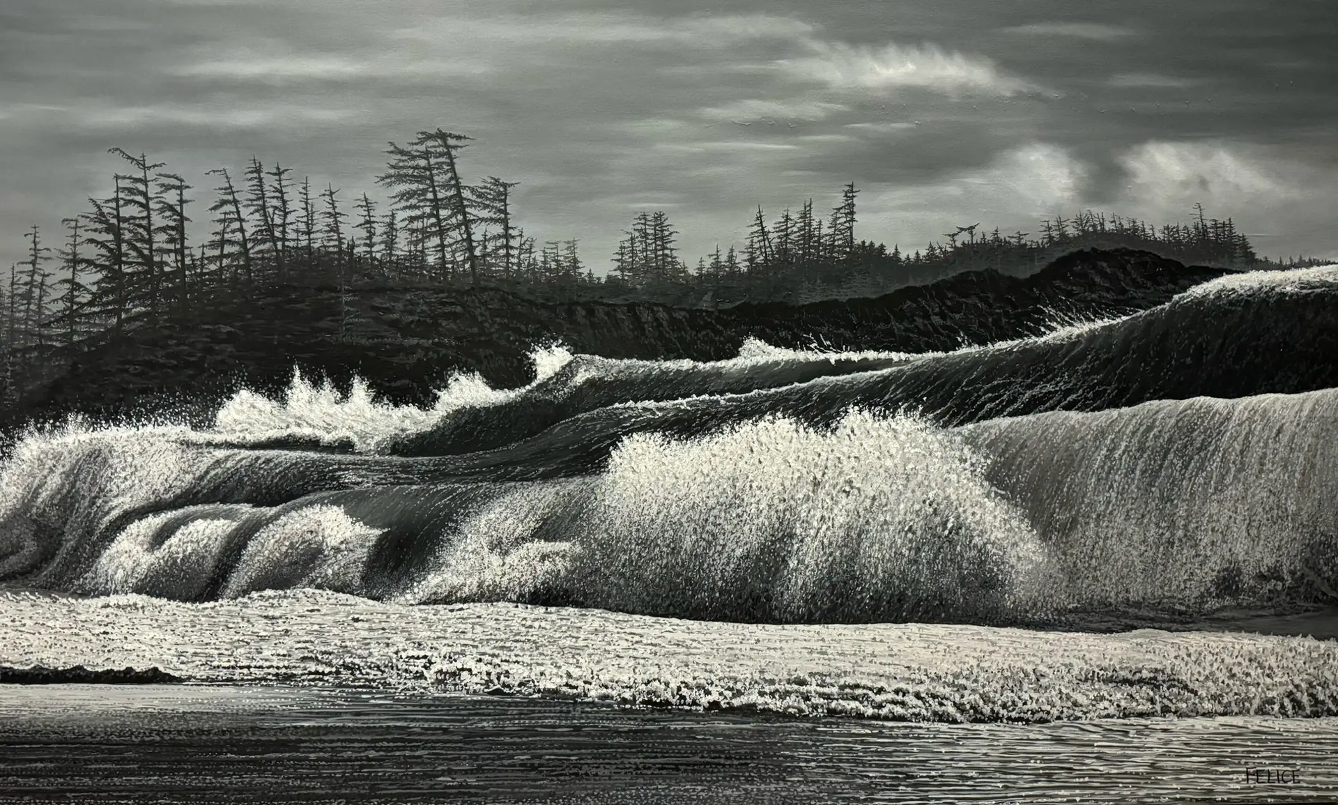 Felice Mazzini, 'Pacific Storm' - TIME AND TIDE