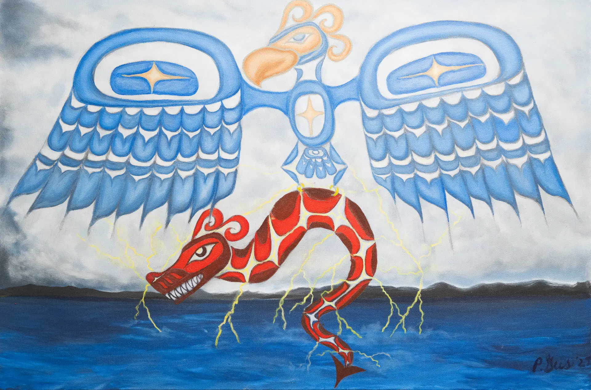 Gus , Thunderbird & Sea serpent - West Coast Visions