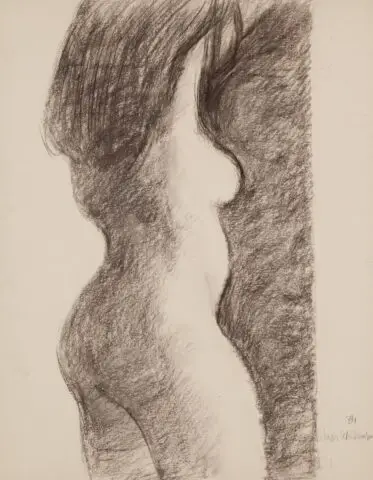 Standing Nude Side View