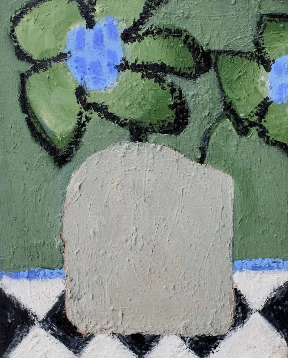 Still Life in Unremarkable Vase - Janice Beaudoin