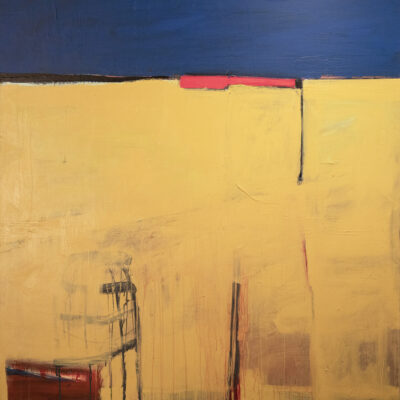 Shoreline with Blue and Pink