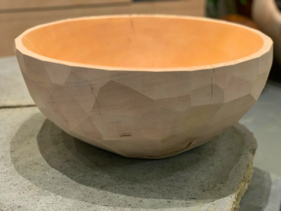 Sitka Spruce Faceted Bowl 0325